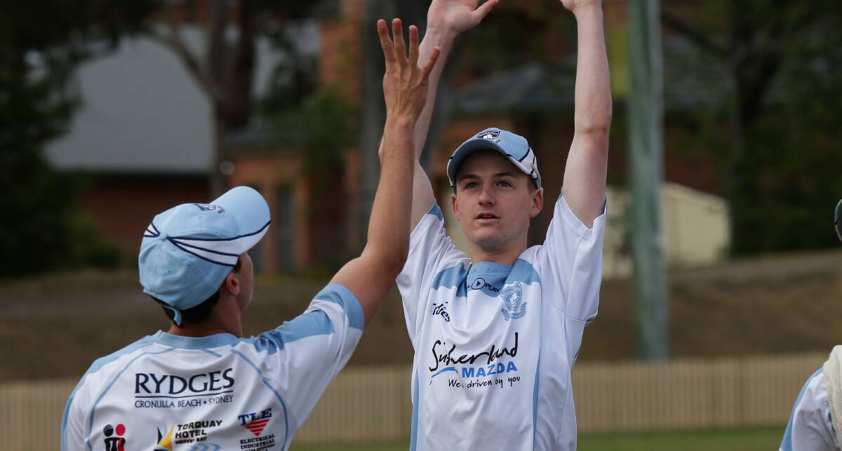 Reach for the top: Australian under-19s all-rounder Austin Waugh will make his first grade debut for Sutherland on Saturday. Picture: John Veage