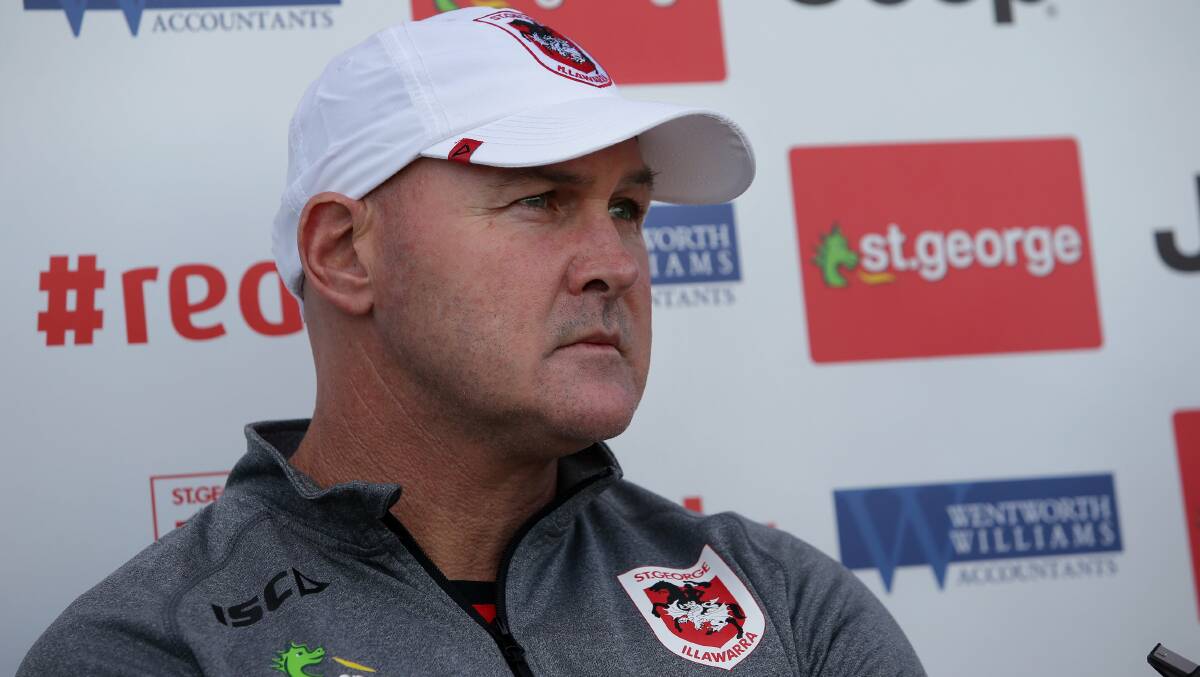 Staying on?: Dragons coach Paul McGregor has St George Illawarra playing exciting, winning football to start the season. Picture: John Veage