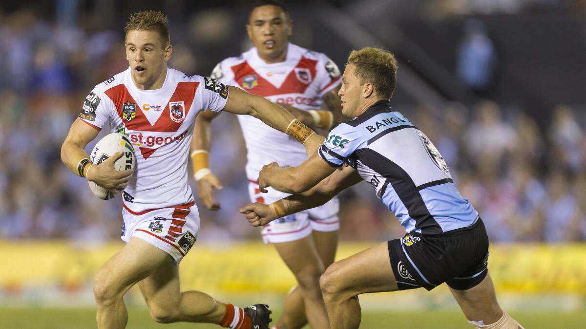 I'm No.1: Matt Dufty came through a tough test against Cronulla on Thursday night with flying colours. Picture: Craig Golding/AAP Image