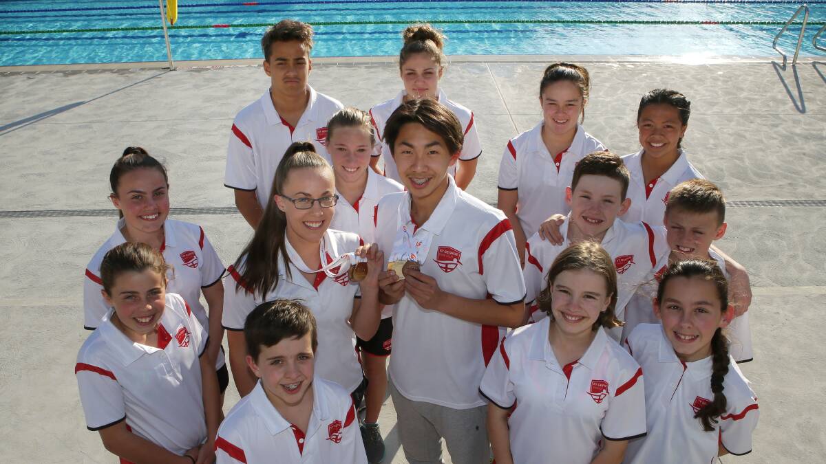Fast lane: St George Swimming Club junior athletes had success at their recent state championships. Picture: John Veage