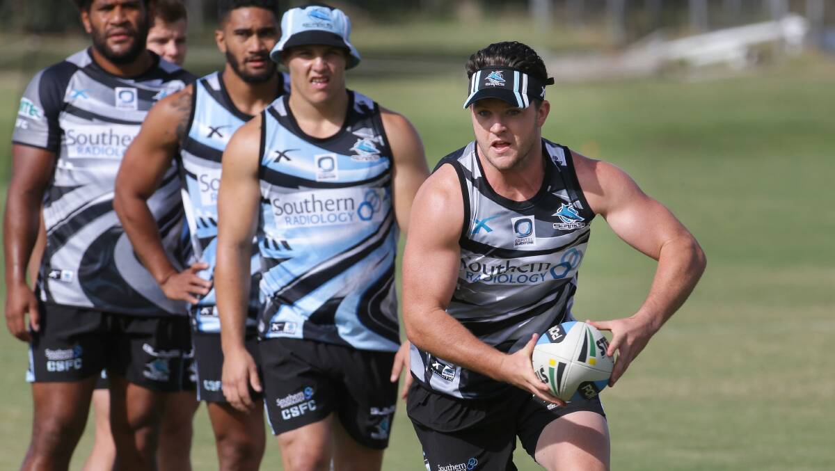 Stepping up: Sharks halfback Chad Townsend. Picture: John Veage