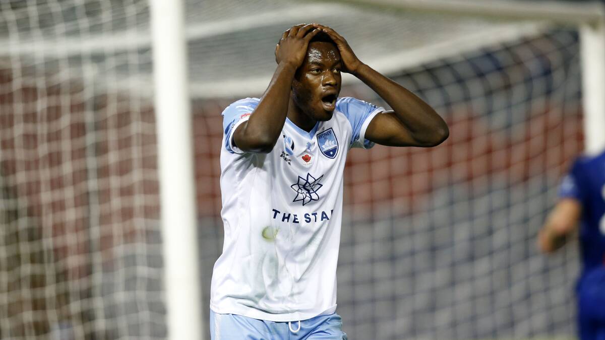 Big chance: Charles Lokolingoy is still searching for his first A-League goal. Picture: AAP Image