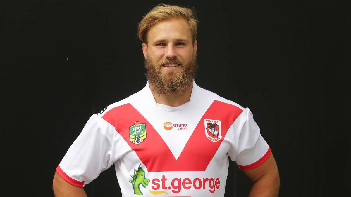 Must improve: St George Illawarra back-rower Jack de Belin says the Dragons need to become stronger mentally. Picture: John Veage