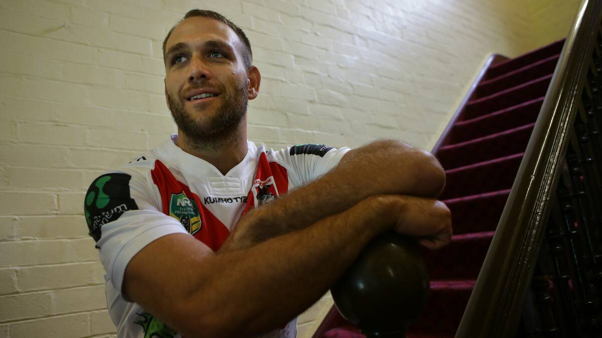 Historic venue: Dragons winger Jason Nightingale wants his side to bounce back against South Sydney at the SCG on Friday night. Picture: John Veage