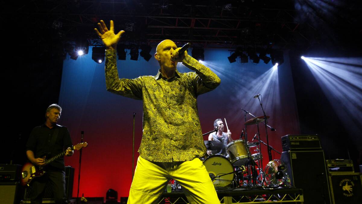 Next best thing: Midnight Oil frontman Peter Garrett performing at the Royal Theatre in Canberra in 2009. Picture: Glen McCurtayne