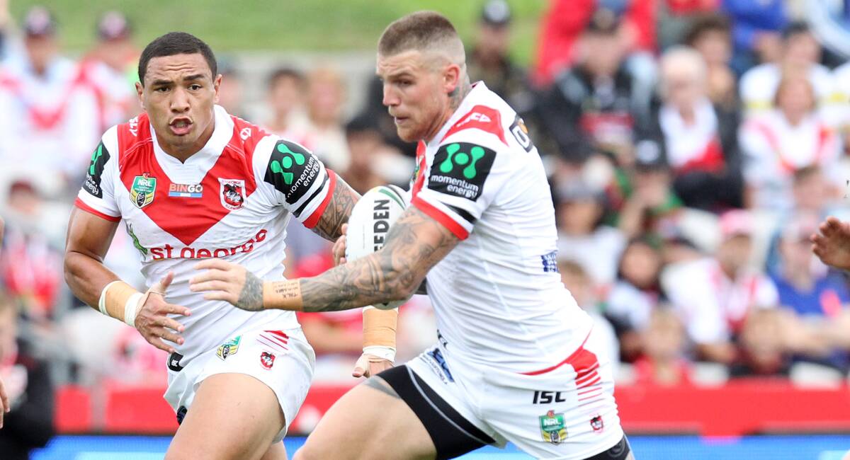 Return: Josh Dugan could be back for St George Illawarra on Saturday if he gets through State of Origin for NSW. Picture: Chris Lane