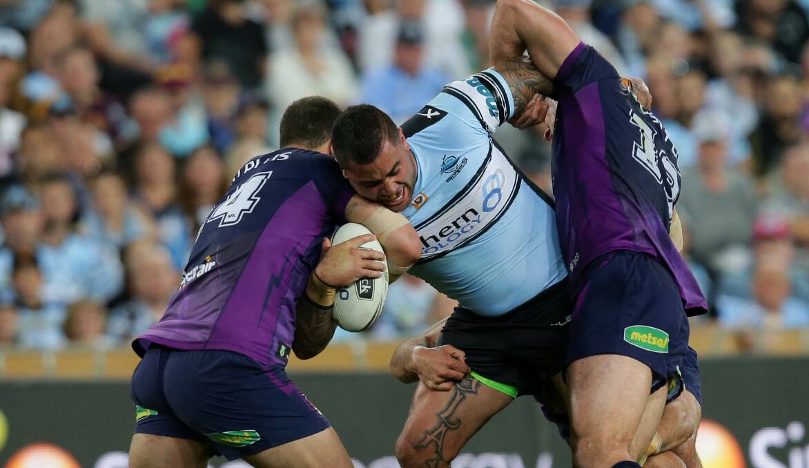 Match winner: Sharks prop Andrew Fifita. Picture: John Veage