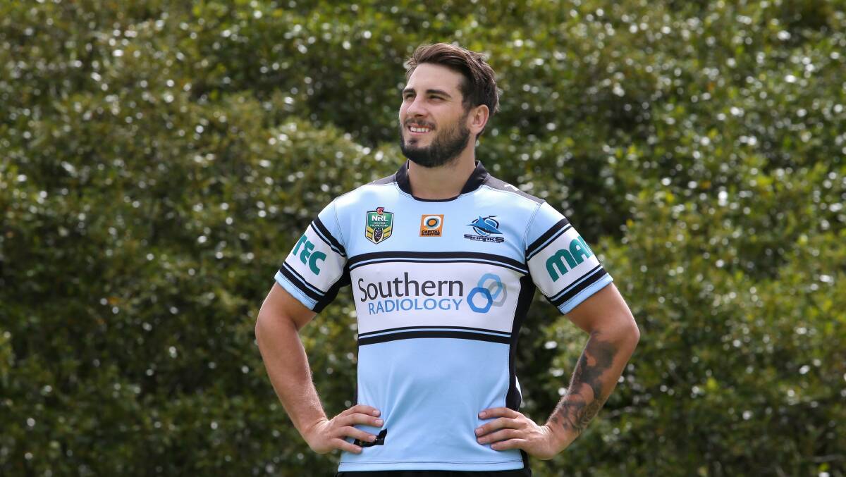 New contract: Jack Bird after re-signing with the Sharks. Picture: John Veage