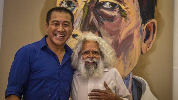 Anh Do and Jack Charles in Anh's Brush With Fame. Photo: Supplied
