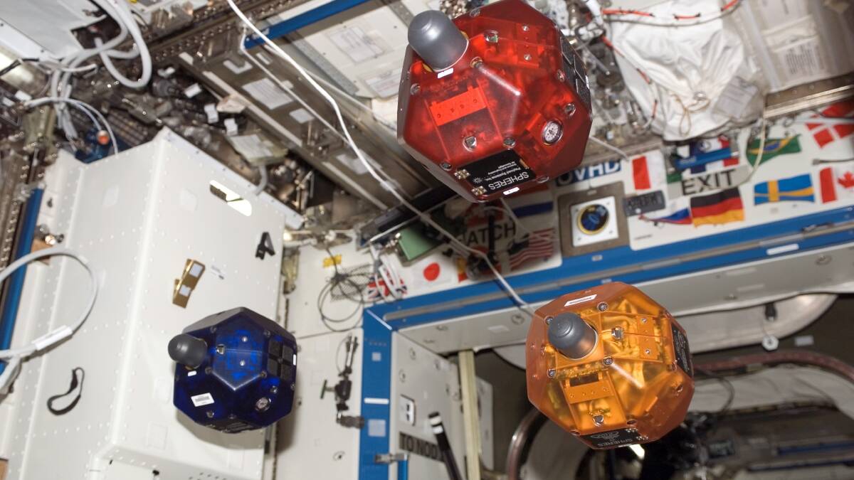 Robotics: The robots used for the competition in the International Space Station (ISS). Picture: Supplied