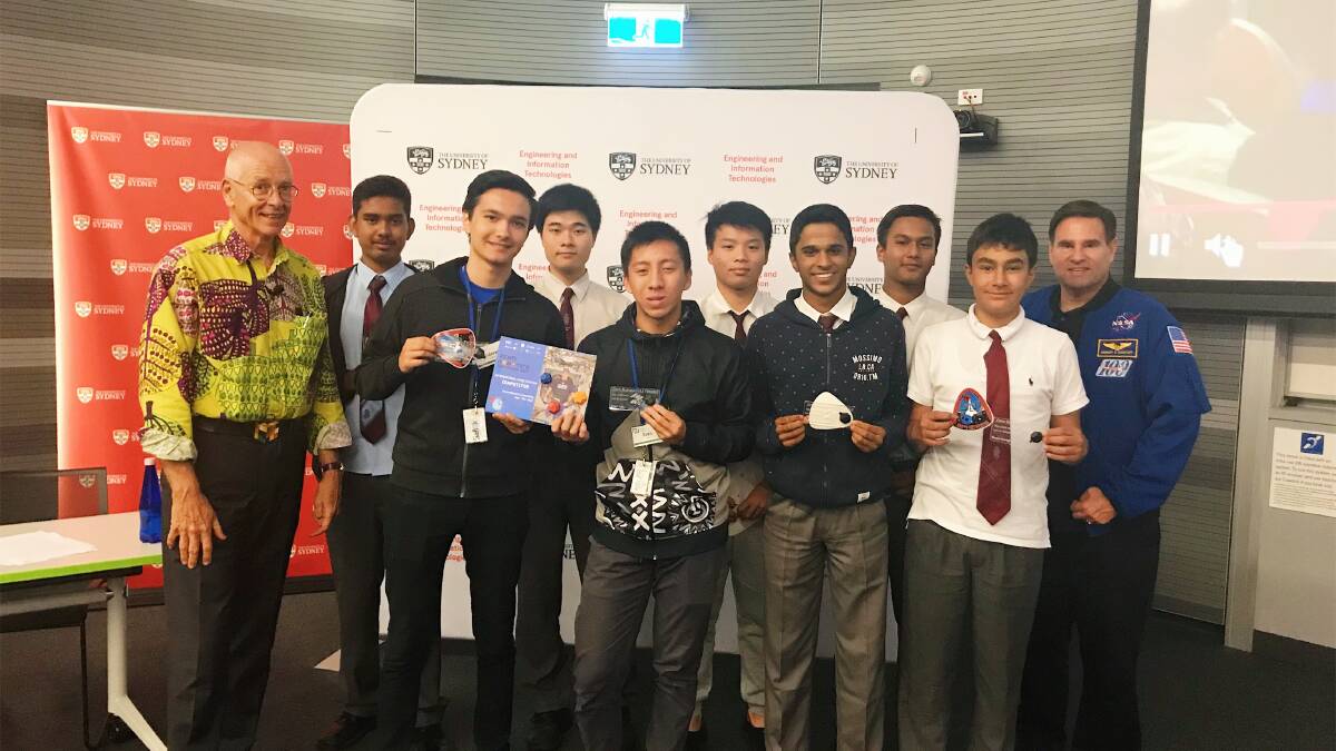 Robotics: The team from Sydney Technology High School. Picture: Supplied