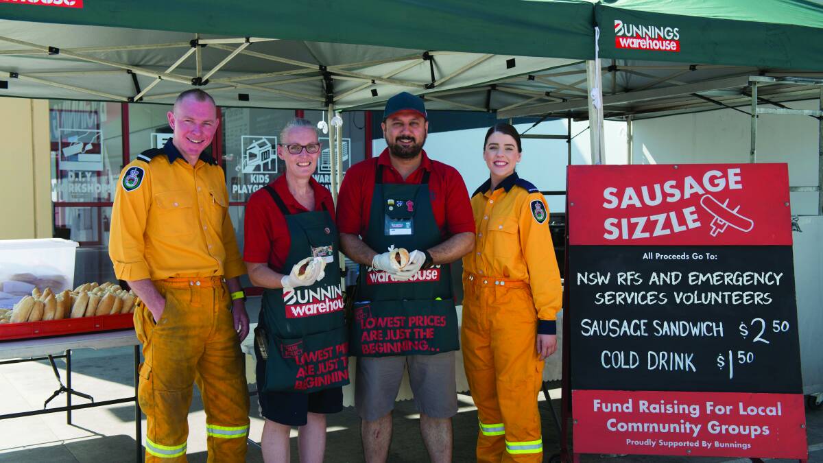 BBQ: A barbecue for emergency services volunteers is being held at Bunnings Kirrawee, Rockdale and Caringbah. Picture: Supplied