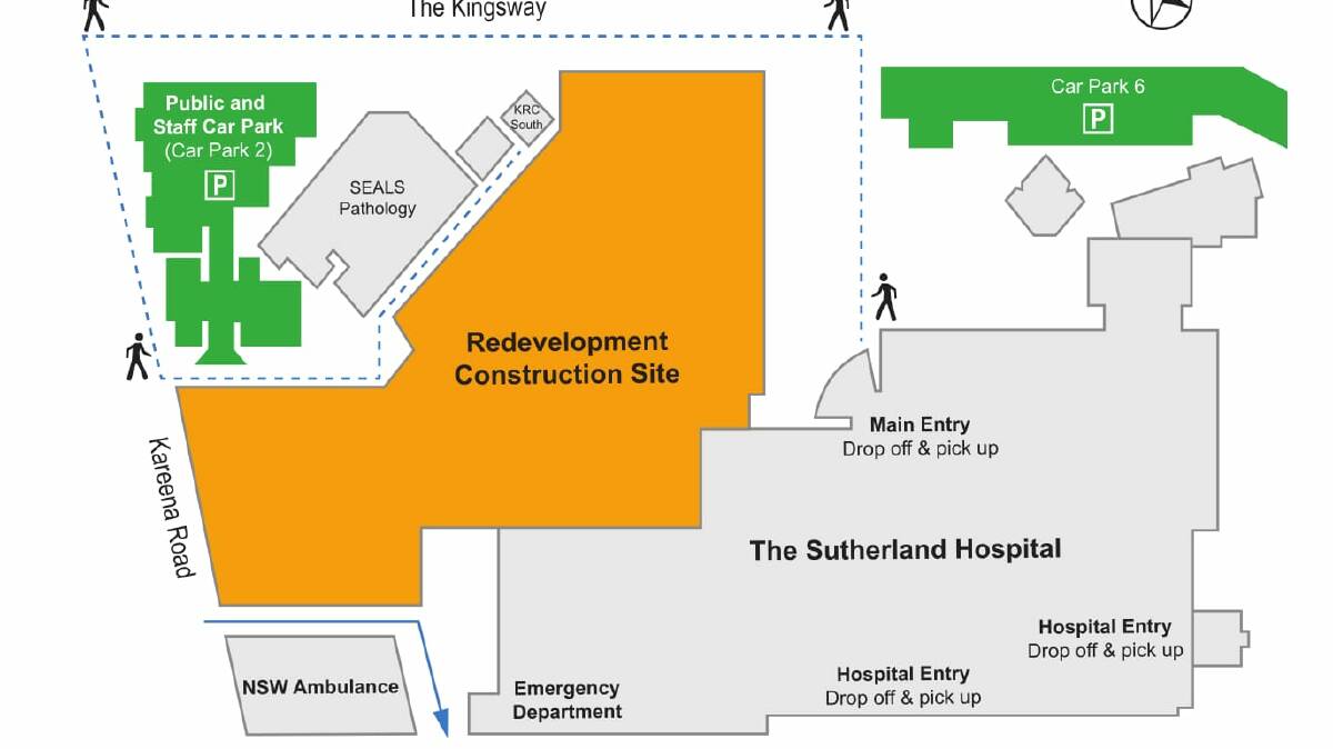 Campus: Map of the Sutherland Hospital. Picture: Supplied
