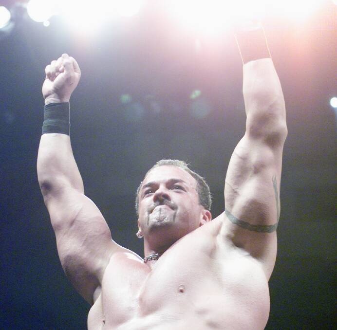 Wrestling: Buff Bagwell performing in Sydney in 2001. Picture: File