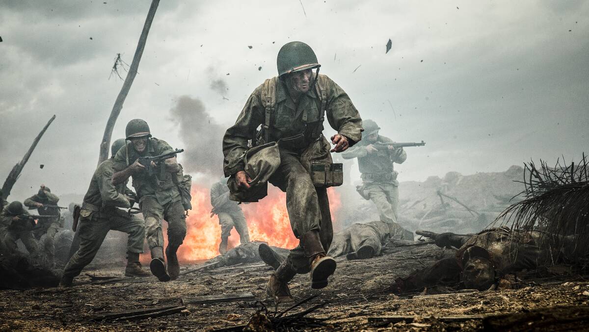 Big production: Hacksaw Ridge is up for plenty of awards at the Oscars this month. Picture: Supplied