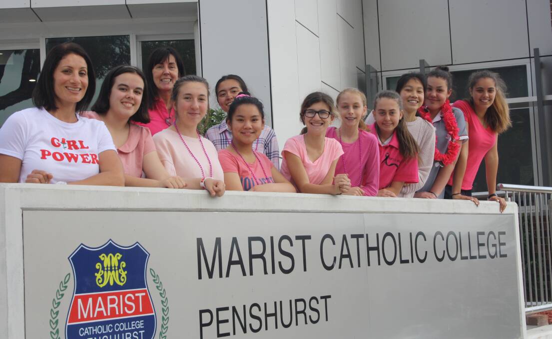 Pink: Marist Catholic College Penshurst students are getting ready to take part in their first Girls’ Night In event. Picture: Supplied