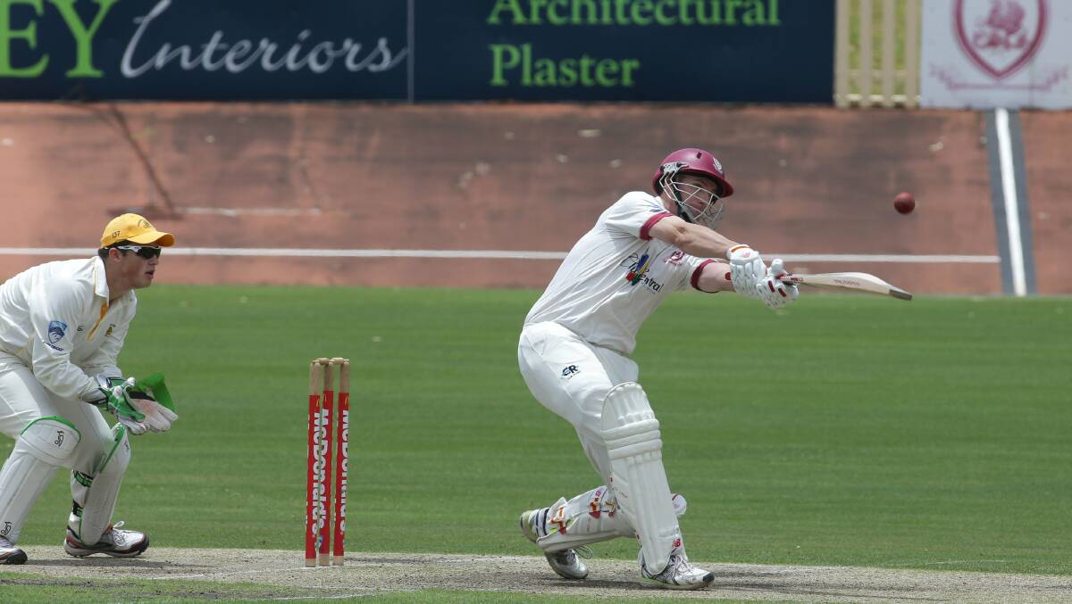 Drought broken: St George posted a much-needed win on Saturday. Pictured is St George batsman Stewart McCabe. Picture: John Veage