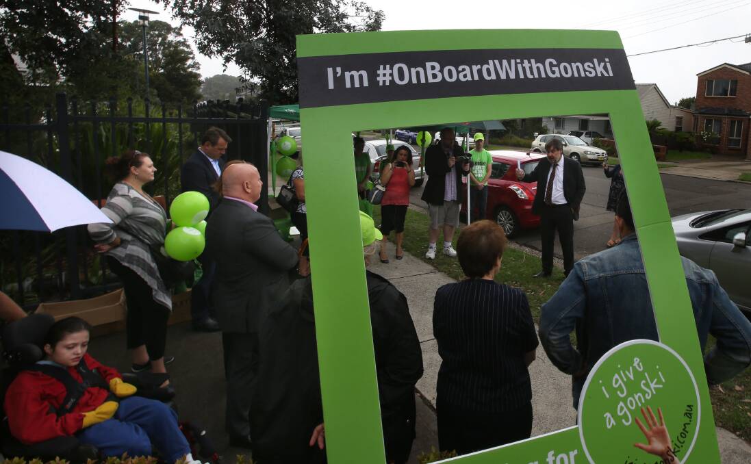 Gonski: The Australian Education Union's bus tour stops at St George School, a special-needs school in Kogarah. Picture: John Veage
