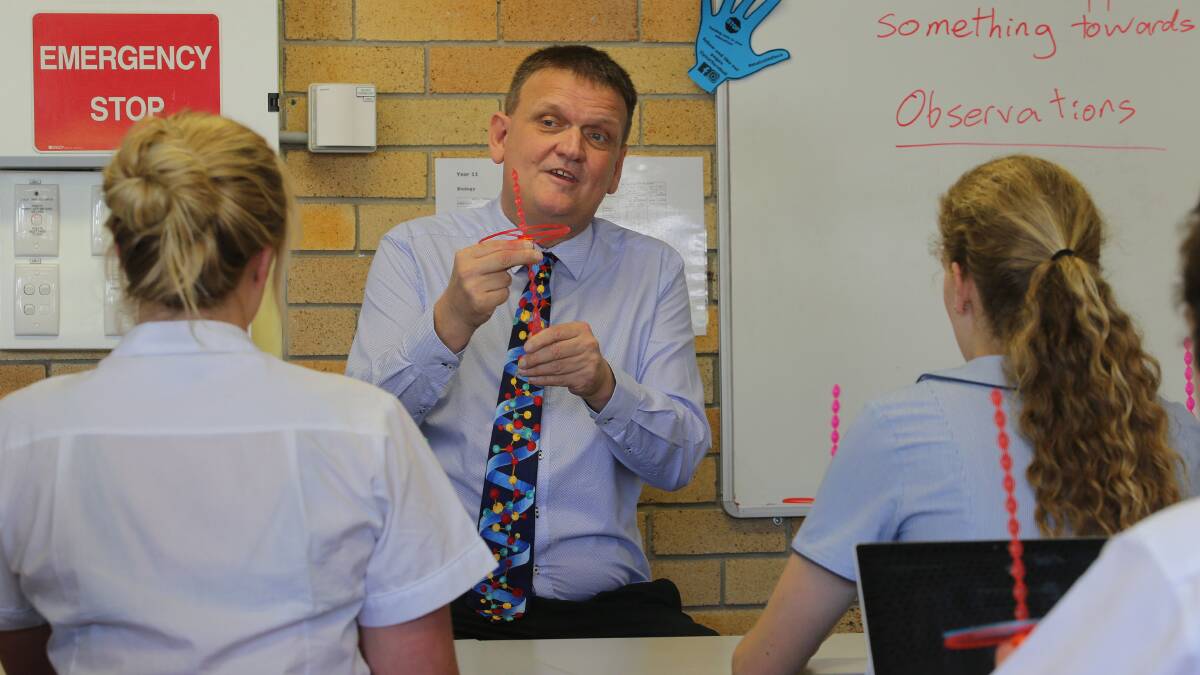 Top honour: Kirrawee High School science teacher Brett McKay. Picture: John Veage