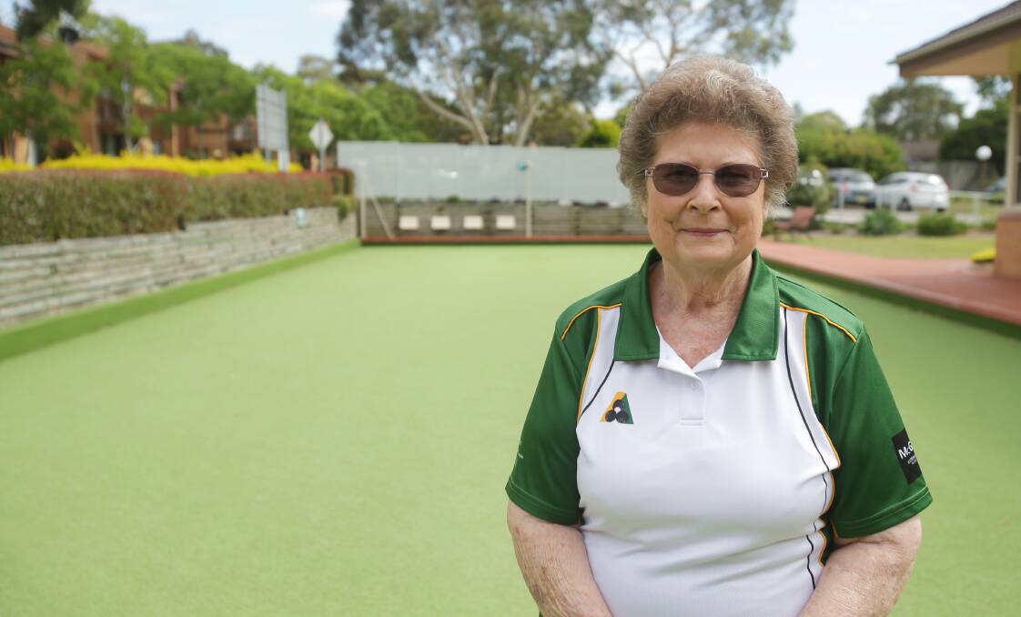 Honoured: Barbara Holden, from Sylvania, has been recognised for her service to lawn bowls. Picture: Chris Lane