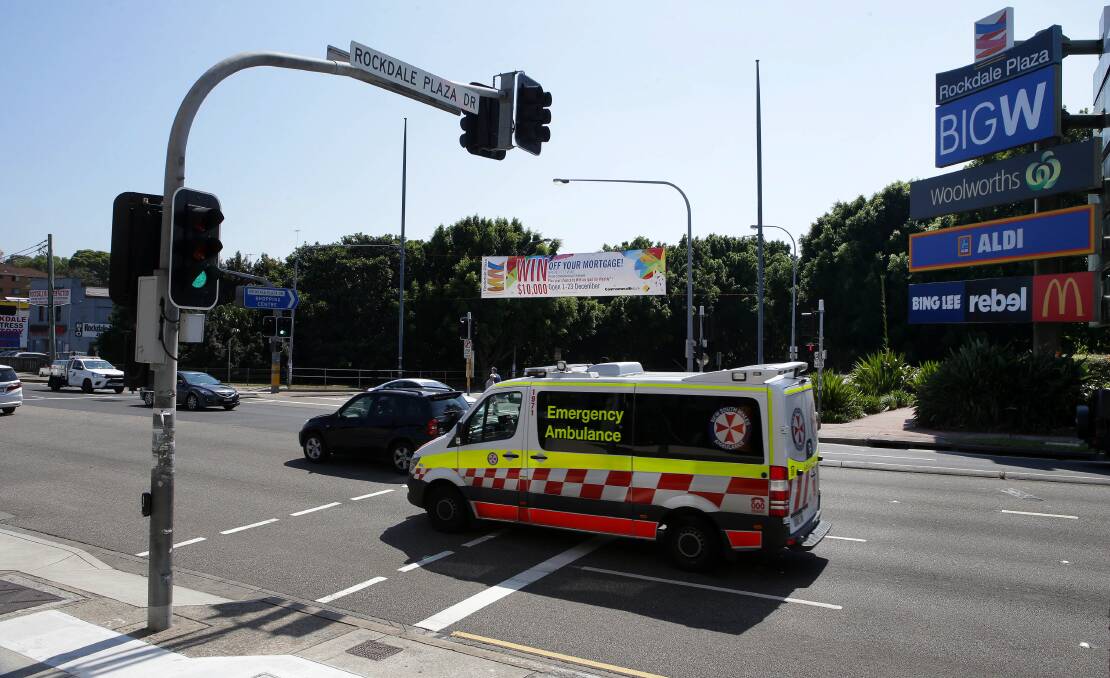Crash heavy: This intersection on the corner of Princes Highway and Rockdale Plaza Dr, in Rockdale, is one of the most dangerous intersections in the region for serious crashes. Picture: John Veage 