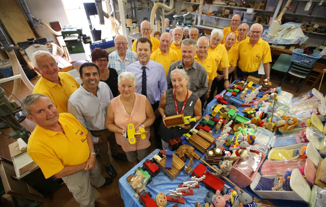 Giveaway: The Shire Woodworking Club has made loads of toys for underprivileged kids ahead of Christmas. Picture: John Veage
