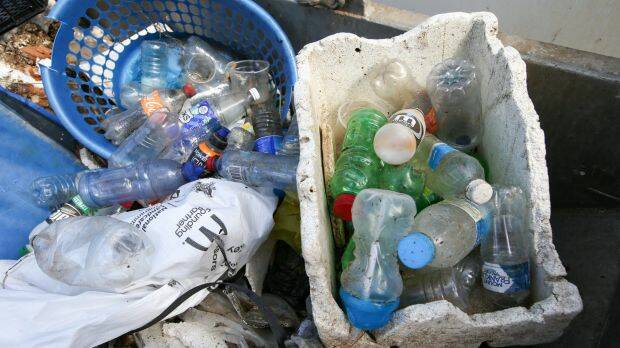 Under the scheme 10¢ will be paid for every drink container between 150 millilitres and three litres. Photo: Peter Rae