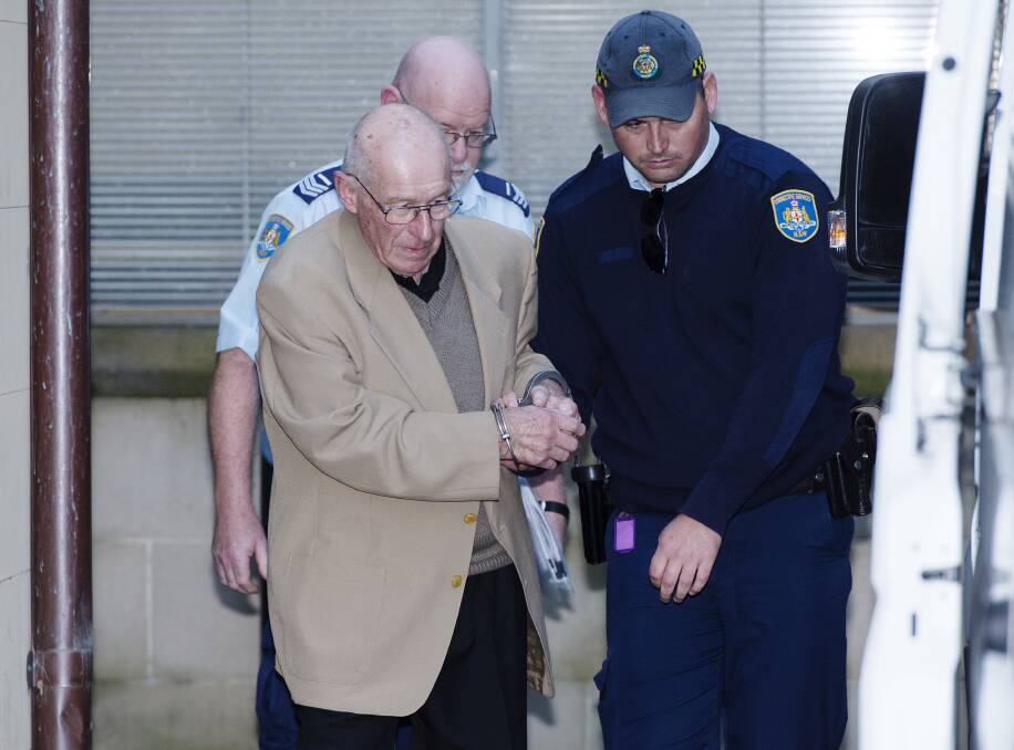 Murder trial: Roger Rogerson leaves the King Street Court last week. Picture: James Brickwood