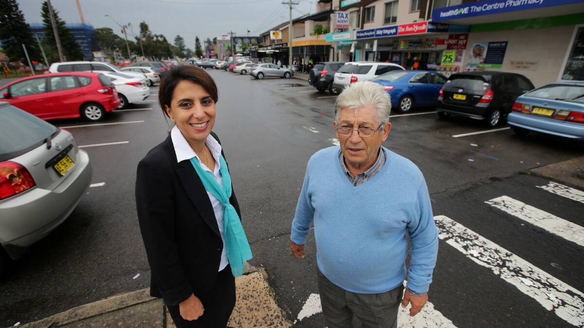 Concerned: Ramsgate business owners Miranda Ibrahim and Steven Bouzanis are fighting against proposed traffic and parking changes outside their shops. Picture: John Veage