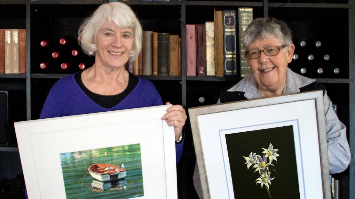 On show: Freda Surgenor and Shirley Hagarty will their artworks. Picture: Supplied