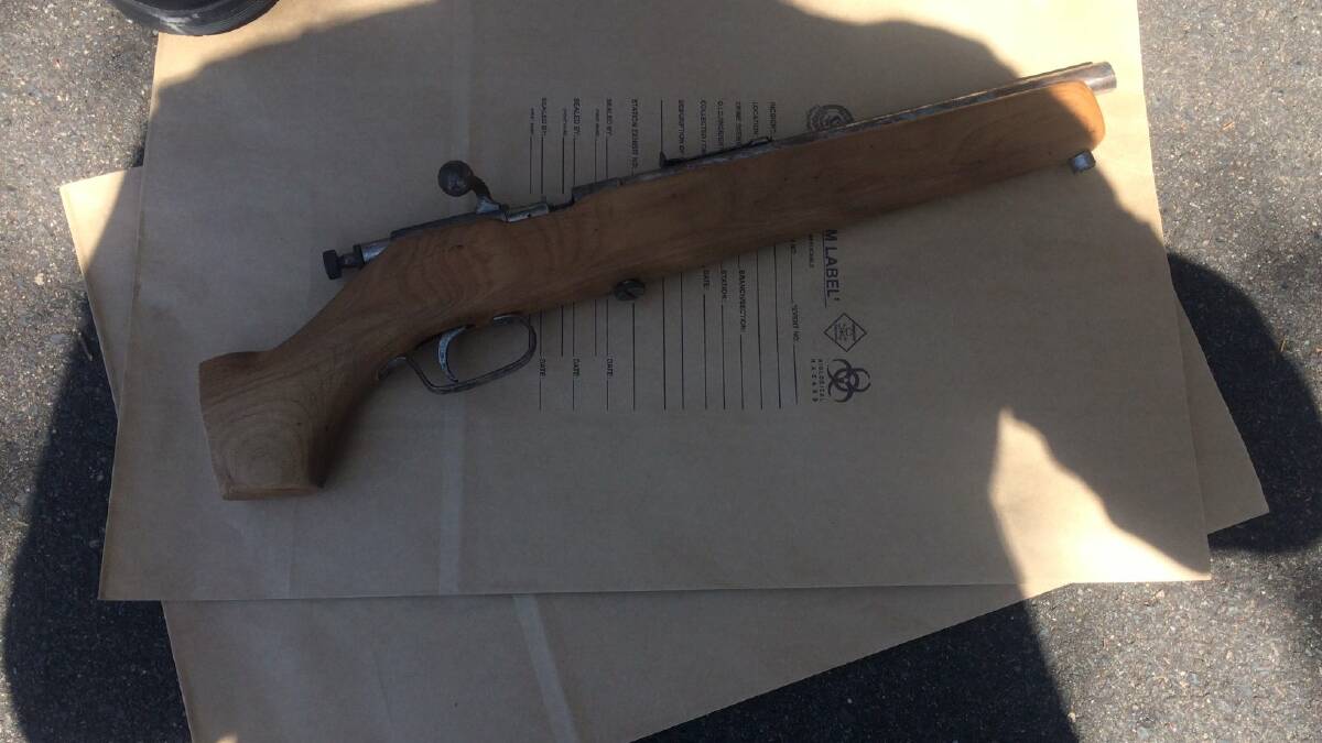 Seized: The gun found at Brighton-Le-Sands on Friday. Picture: NSW Police