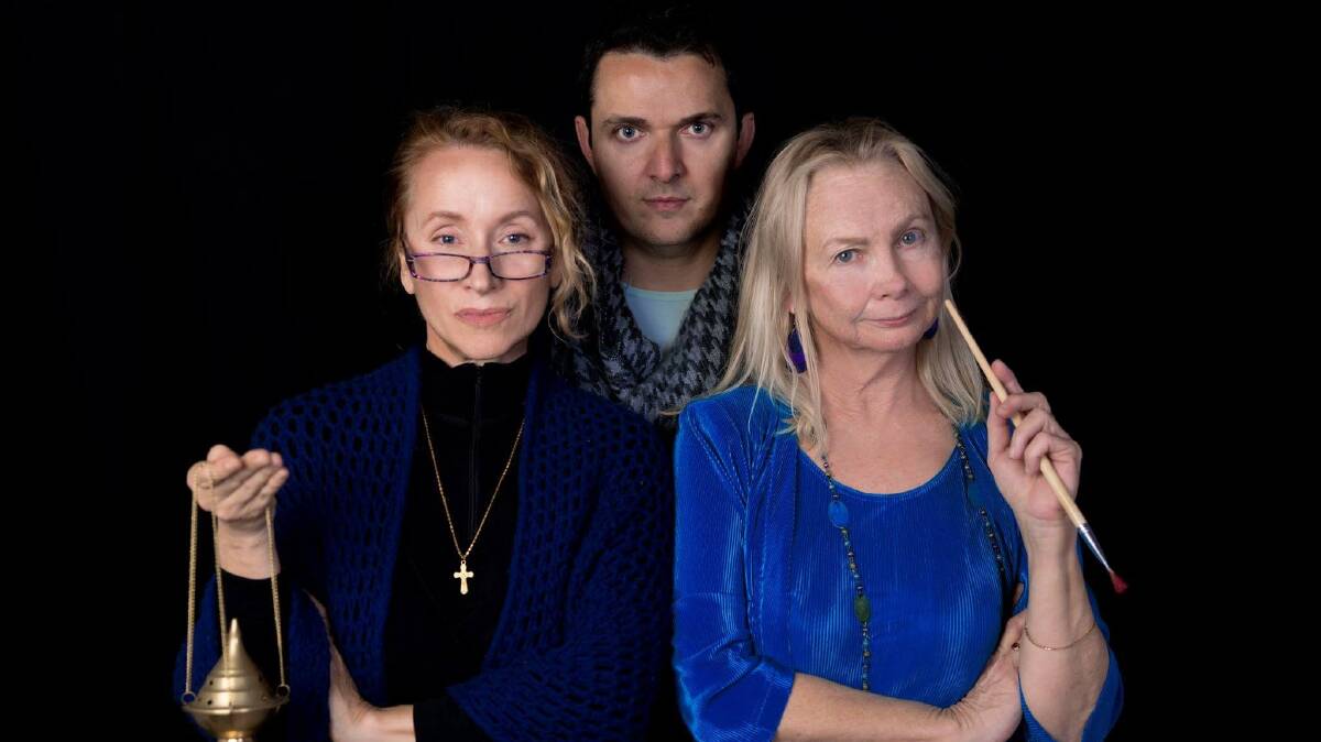On show: Elizabeth Routledge, Patrick Matijevic and Debbie Tilley will star in Jasmin on Evil Tracks next month. Picture: Elke Holiastos