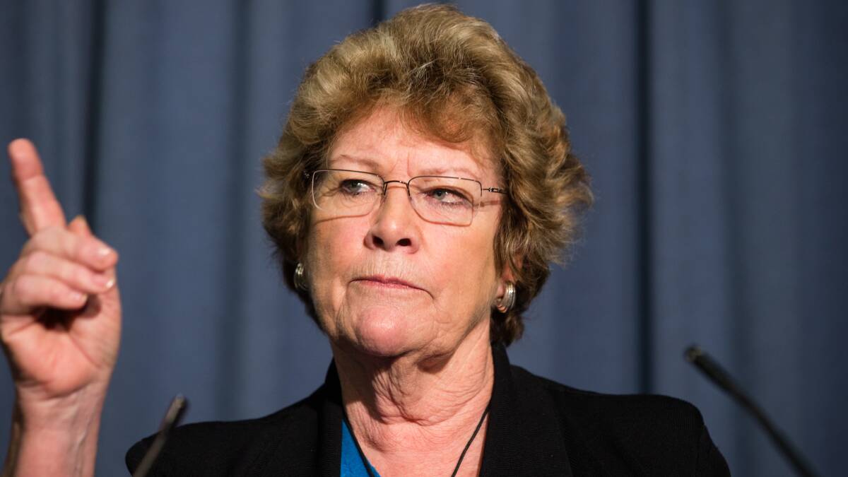 Health controversy: Health Minister Jillian Skinner addresses the media on Tuesday. Picture: Edwina Pickles
