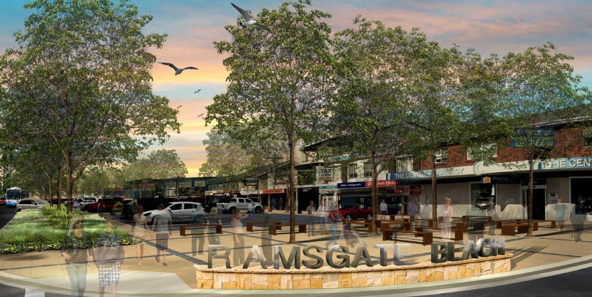 New look: An artist impression of the new Ramsgate Town Centre revitalisation which has got the tick of approval from local business owners. Picture: Supplied.
