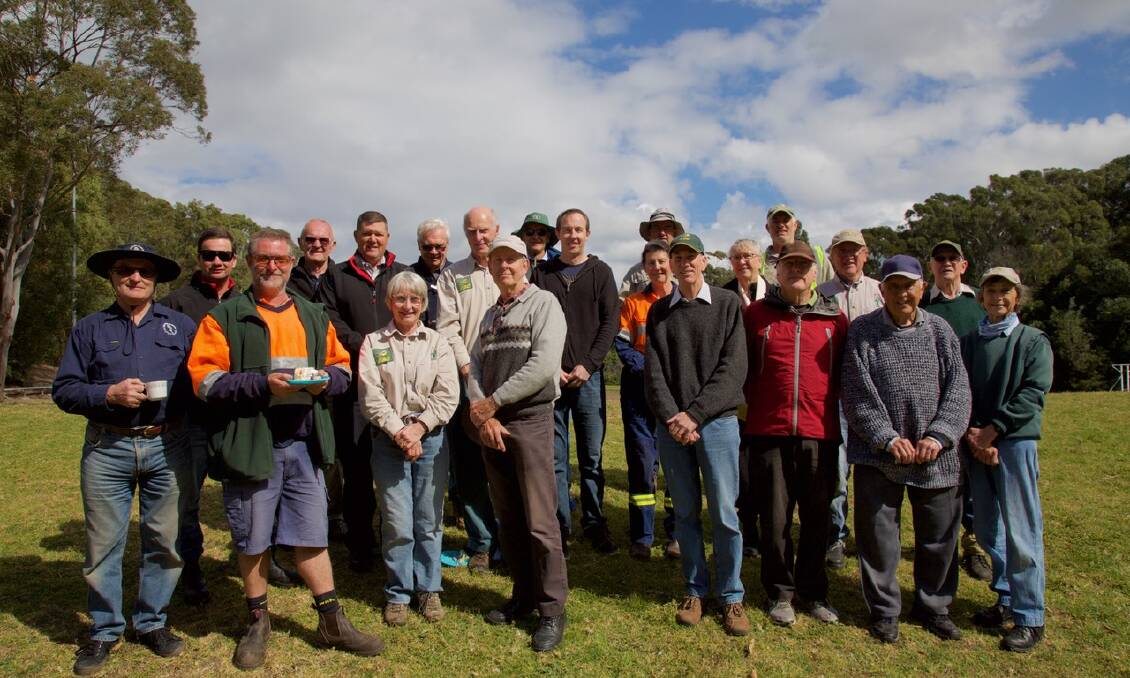 Celebration: Volunteers mark 20 years of bush care at Poulton Park. Picture: Supplied
