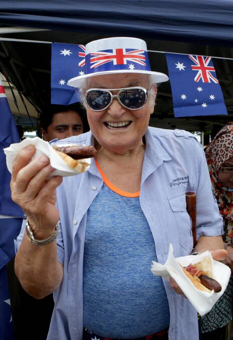 Celebration: Sausage sizzles were a bit hit at the 2016 Australia Day event. Picture: Jane Dyson