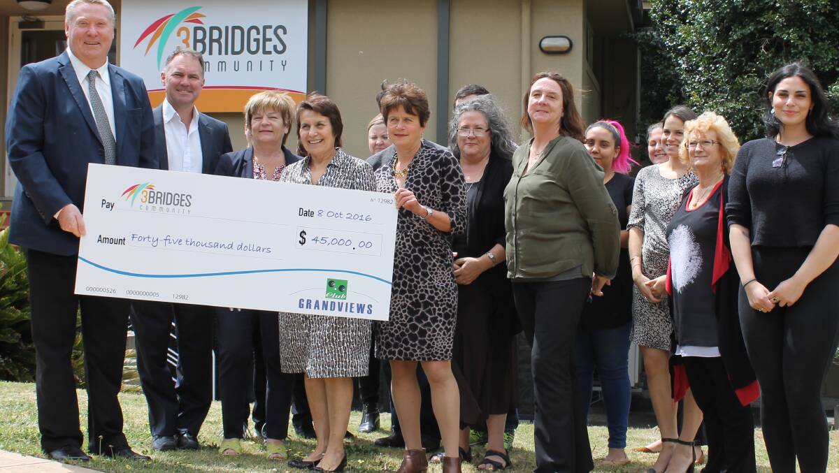 Help for mothers: 3Bridges have welcomed a $45,000 donation from Club Grandviews. Picture: Supplied