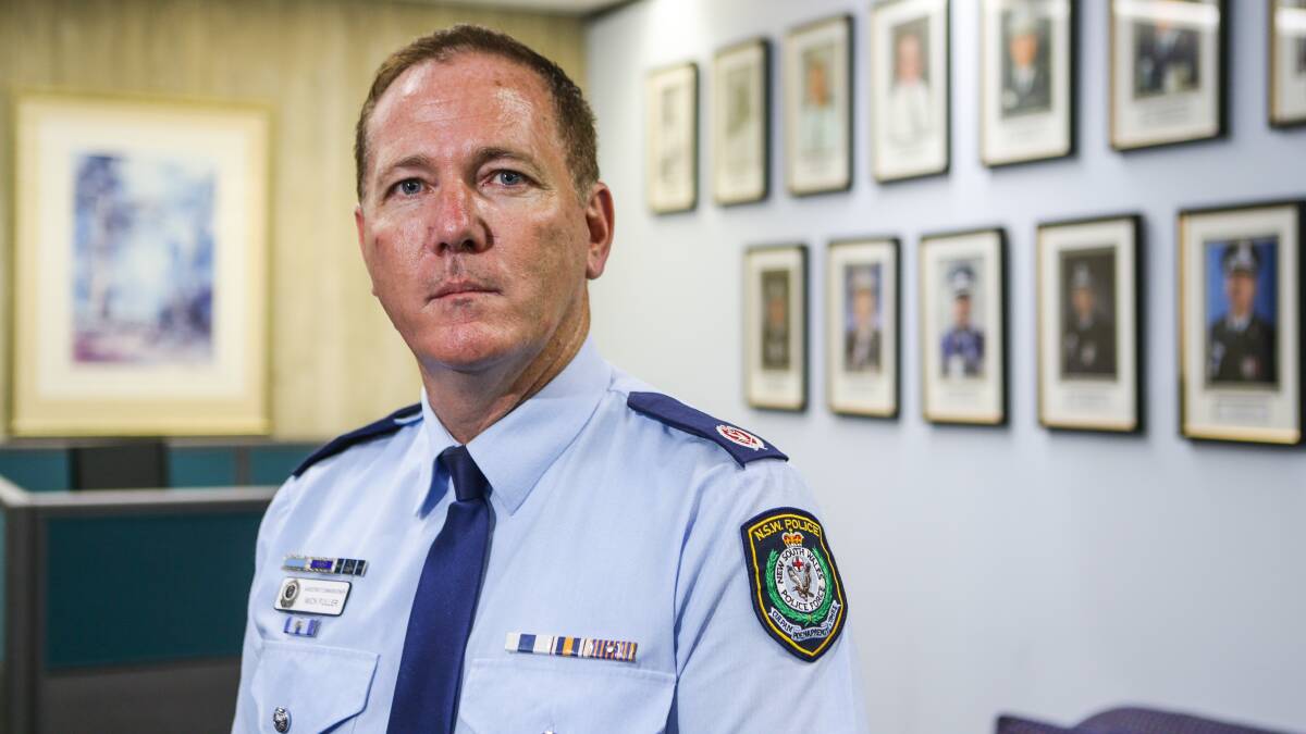 Tough action: NSW Police Assistant Commissioner Mick Fuller announced a new domestic violence pilot program. Picture: Dallas Kilponen