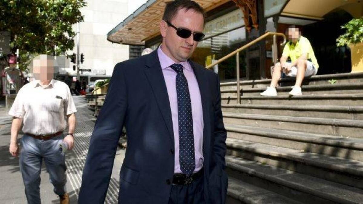 Guilty: Cameron White leaves the Downing Centre Court at an earlier date. Picture: AAP