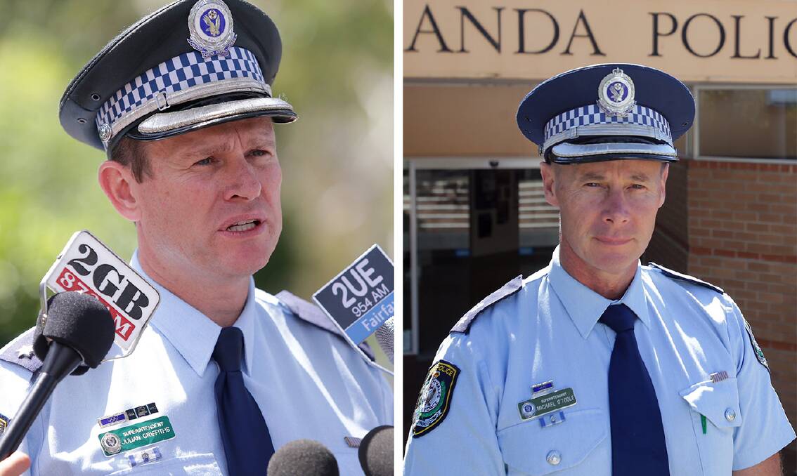 Changes: Sutherland Police Commander, Superintendent Julian Griffiths, and Miranda Police Commander, Superintendent Michael O'Toole