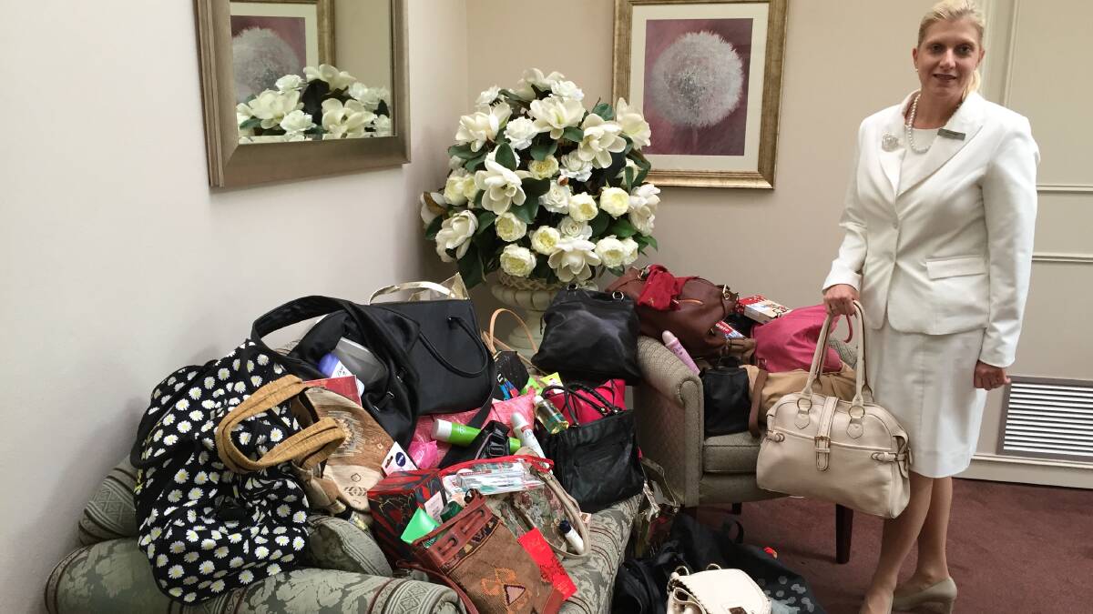 Community support: White Lady Sutherland collected 800 bags to help women in need. Picture: Supplied