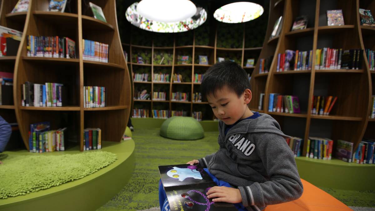 The new Rockdale Library was unveiled to the public on Saturday. Picture: John Veage