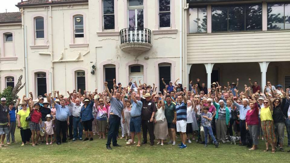 Community spirit: Hundreds of people took part a public meeting on Sunday in a bid to save Primrose House. Picture: Supplied