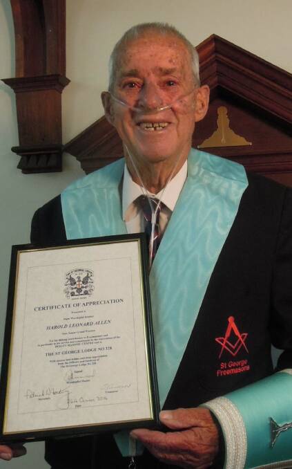 Loved: Harold Allen will be farewelled at a special service on Wednesday. Picture: Supplied