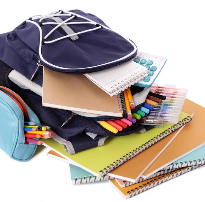 Pack well: Having the essentials covered can help your child feel more confident at school. Photo: iStock