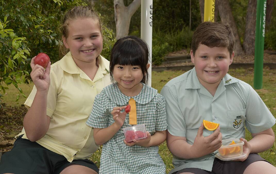 Healthy eating: Menai Public School pupils are on board a new nutrition program launched by Cancer Council NSW.