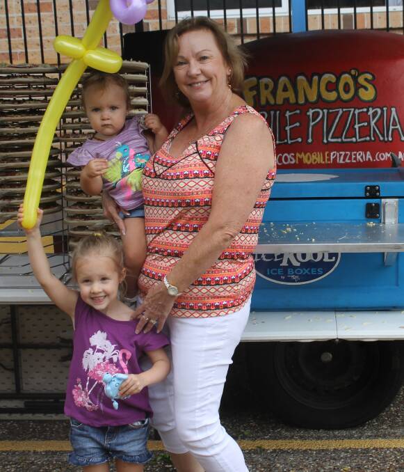 Grandparents day: Debbie Savage with Indiana, 3, and Bella, 1.