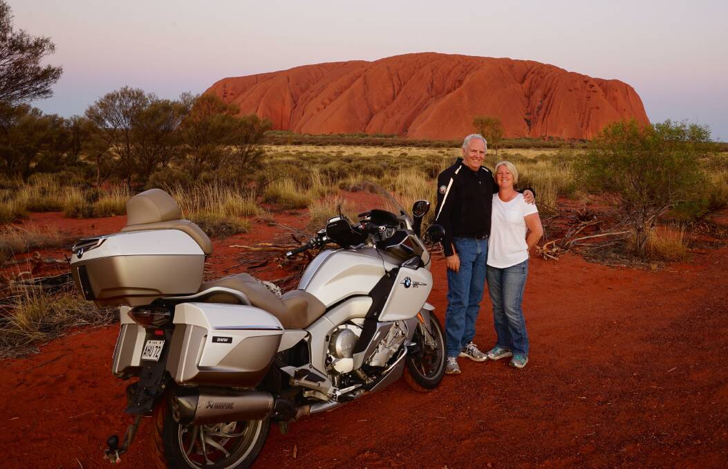 Charity ride: Rob Macpherson, pictured with his wife Barbara, hopes to raise $30,000 for pregnant women in Uganda. 