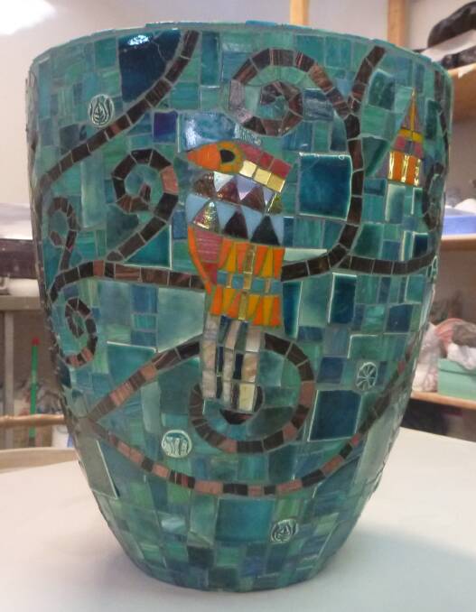 An exhibition of mosaic art at Hazelhurst Gallery