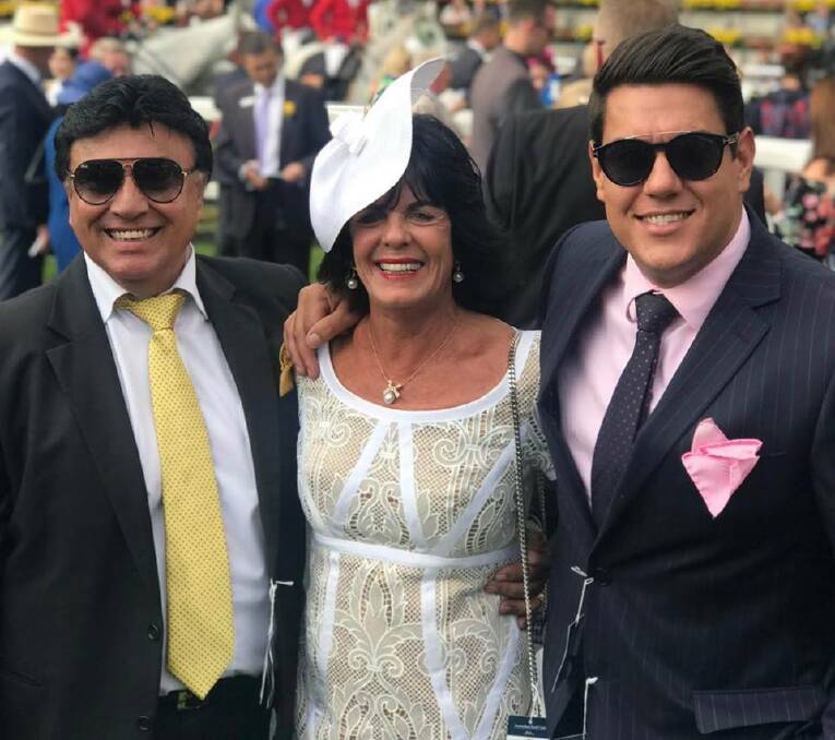 Gai Vieira with her husband Bert and son Trent. Picture: Facebook
